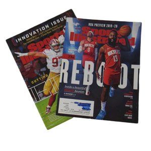 2 Sports Illustrated Magazine Issues-INNOVATION ISSUE 2019/NBA PREVIEW 2019
